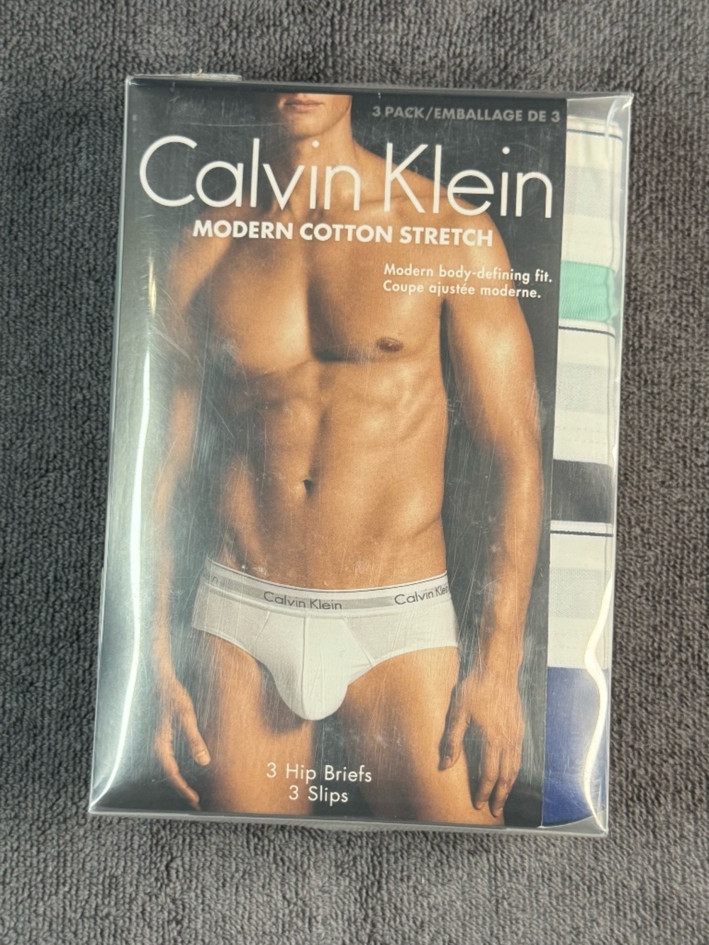 Men's Calvin Klein Modern Cotton Stretch Hip Briefs - 3 pair